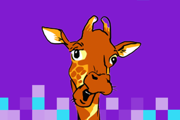 cartoon giraffee headshot