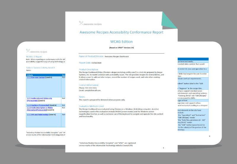 Writing a Voluntary Product Accessibility Template (VPAT)