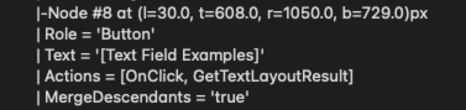 Image showing Merged version of semantics composition hierarchy for a simple text button.