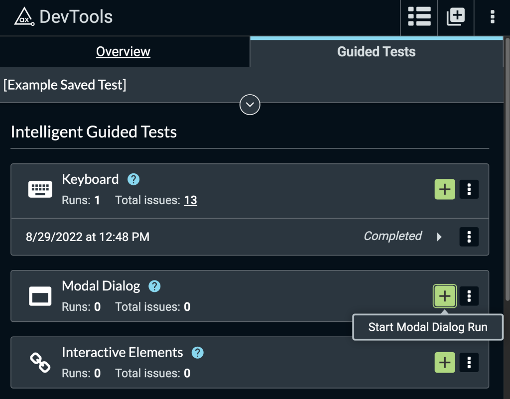 Axe™ Updates: Introducing the Keyboard Guided Test