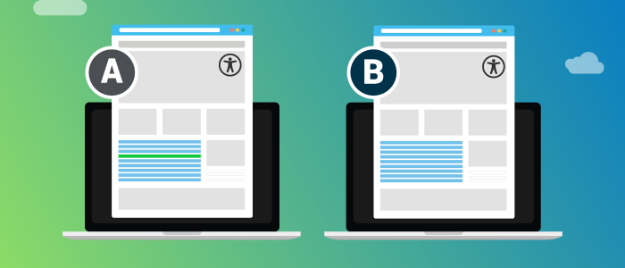 Illustration of an A and B rules comparison.