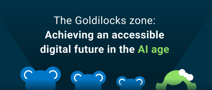The Goldilocks zone: Achieving an accessible digital future in the AI age