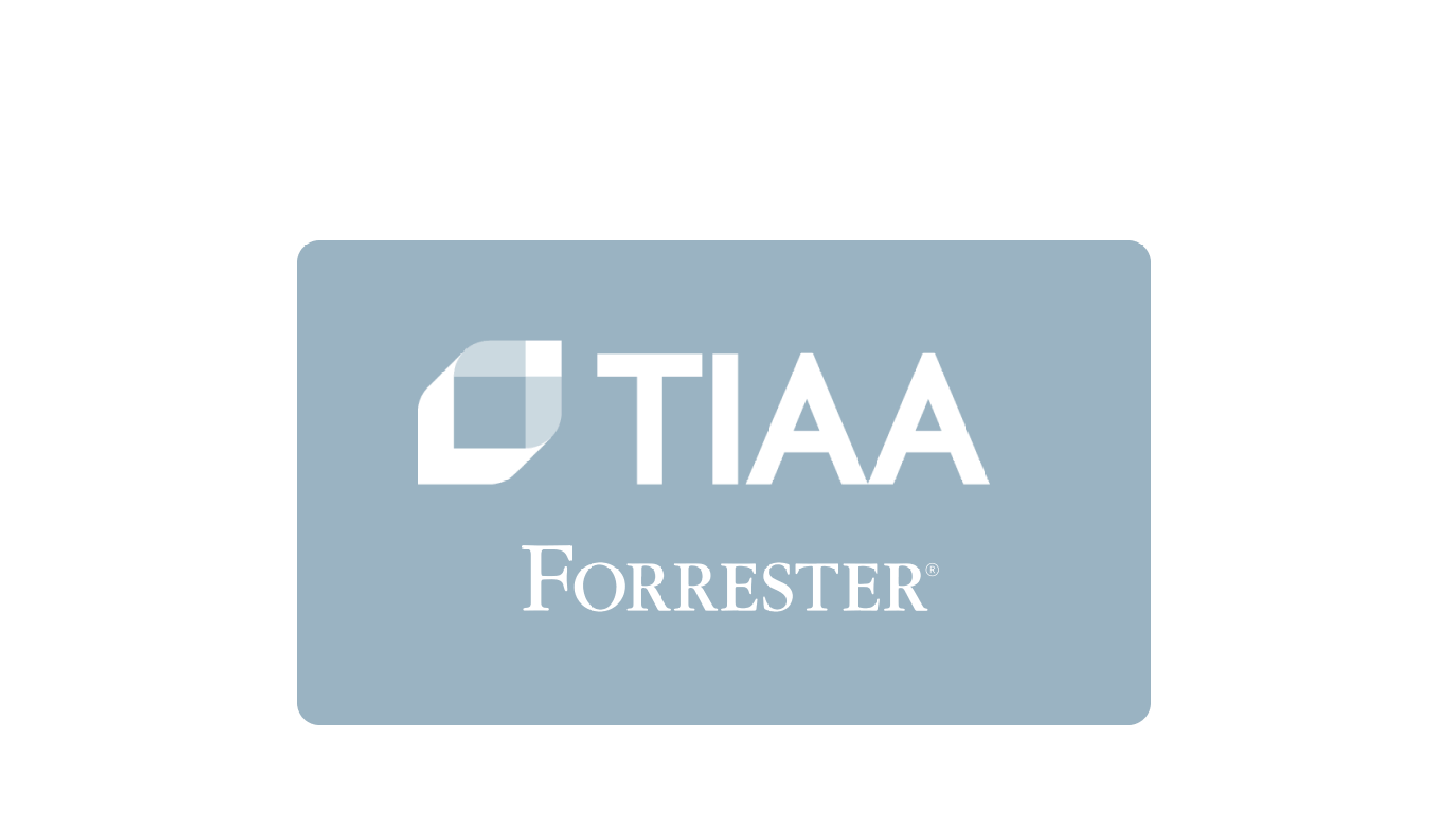 TIAA and Forrester logos