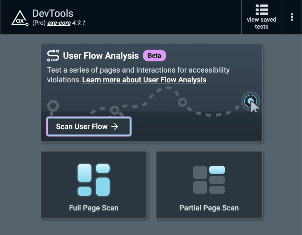 Introducing the new axe DevTools Extension’s User Flow Analysis feature