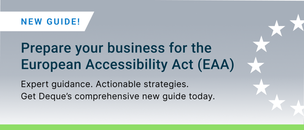 The new guide is here! Prepare your business for the European Accessibility Act (EAA)