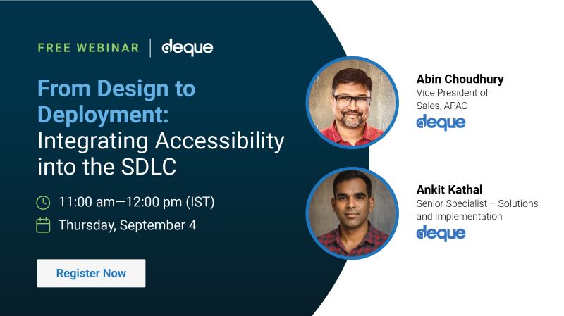 From Design to Deployment: Integrating Accessibility into the SDLC
